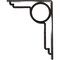Ekena Millwork Maria Wrought Iron Bracket, (Single center brace), Antiqued Silver 1 1/2"W x 7 1/2"D x 10"H BKTM01X07X10SMAASV - alternate 7